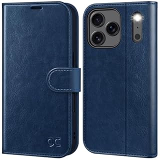 OCASE for iPhone 17 Pro Max Case, PU Leather Wallet, Magnetic Flip Folio Cover with RFID Blocking, Card Holders, Shockproof TPU, and Kickstand for 6.9 Inch iPhone 17 Pro Max (2025), Blue