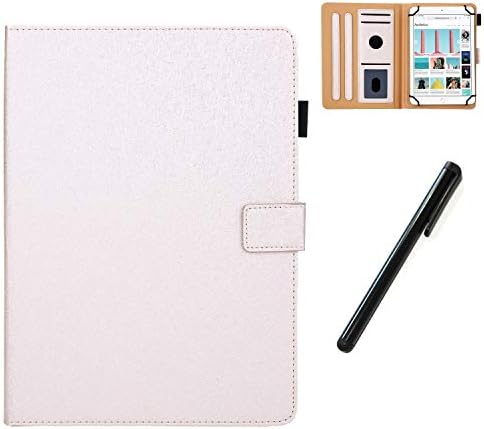 HereMore Universal Case for 10.1 Inch Tablet with Pen, Leather Stand Cover Protective Shell for Fusion5 10.1, iPad 10.2", Samsung Tab A 10.1/S2 9.7", Huawei MediaPad T3 10, Lenovo Tab E10, Cat