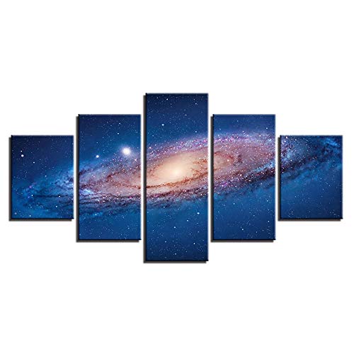 Image sur verre et toile intissée galaxie motif abstrait haut de gamme