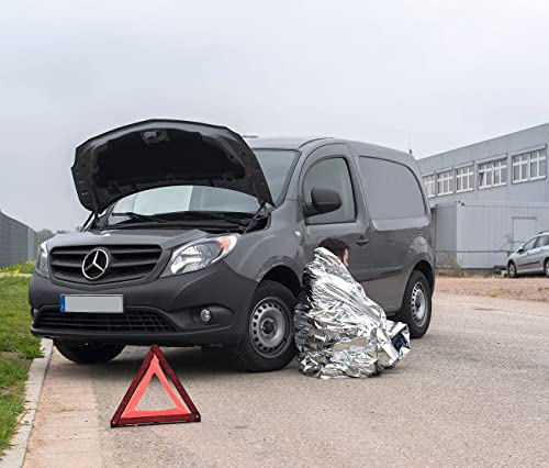 PIQIUQIU 10 Stück Rettungsdecken (160 x 210 cm) – Multifunktional Rettungsfolie Wärmedecke Schutzdecken - Image 6