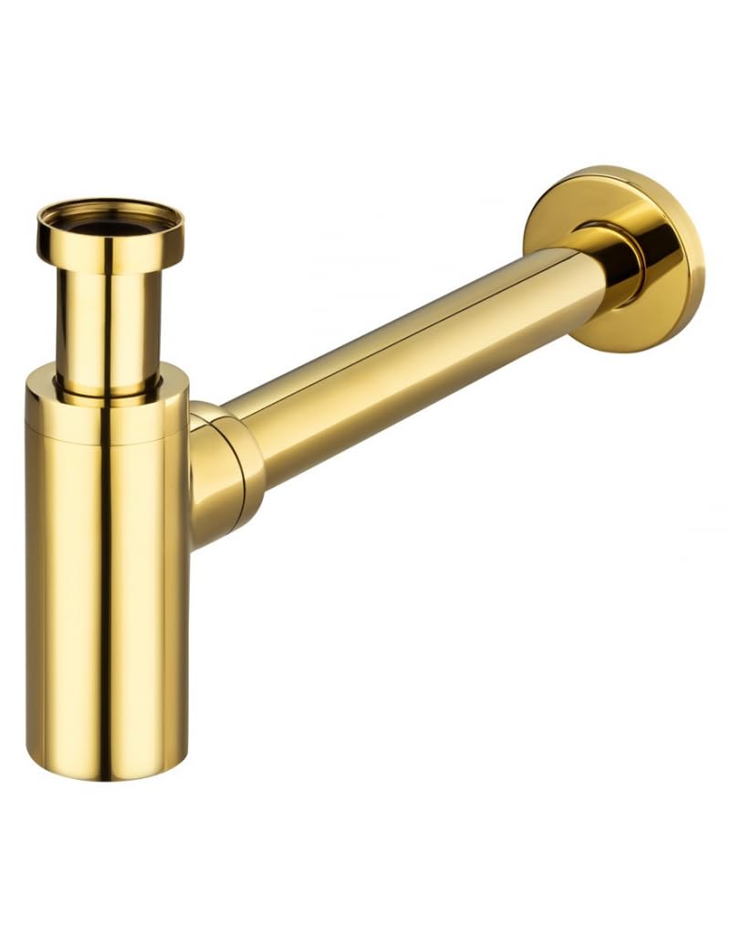 BAGNOCLIC Siphon LAVABO Droit Luxe Laiton pour Vasque et lavabo,Hauteur réglable