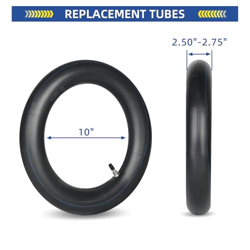 Image of GICOOL 2.50 /2.75-10 inch (80 /90-10) Mini Dirt Bike Replacement Heavy Duty Butyl Inner Tubes, 2 Pack with TR4 Valve Stem, Fits for Honda CRF50 /XR50, Yamaha PW50 /TTR50, Suzuki DRZ70 /JR50, Razor MX650 /MX500