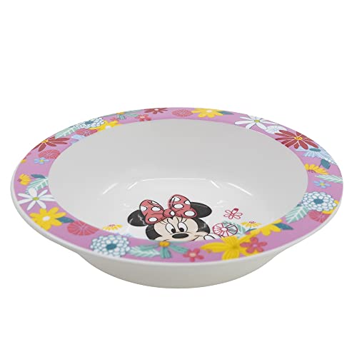 Cuenco infantil reutilizable apto para microondas de Minnie Mouse
