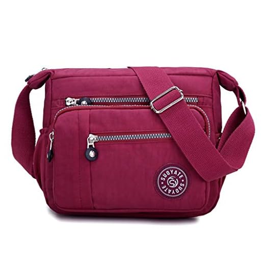 Luckycat Bolso Bandolera Mujer Bolsos de Moda Impermeable Mochilas Bolsas de Viaje Sport Messenger Bag Bolsos Baratos Mano para Escolares Tablet Nylon