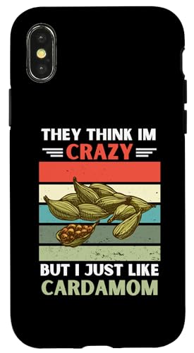 ���B���e�[�W They Think Im Crazy But I Just Like Cardamon Lover �X�}�z�P�[�X iPhone X/XS �p