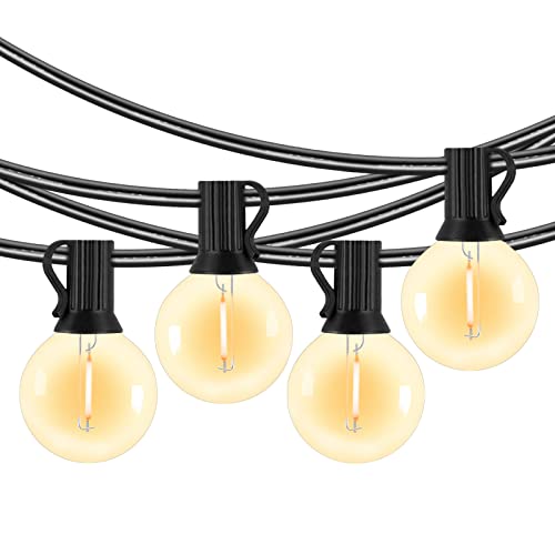 VMANOO Outdoor String Lights 48Ft 24 G40 LED Bulbs Waterproof for Outside Yard Gazebo Party Wedding Tents Porch Garden Bistro Pergola Backyard Deck Hanging Indoor Balcony Decor Patio Lights… by VMANOO - Used condition - US$14.47