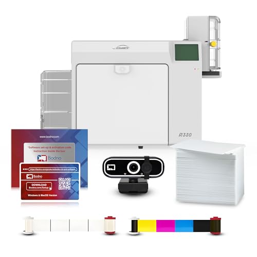 Bodno Seaory R330 Retransfer Dual Sided ID Card Printer & Complete...
