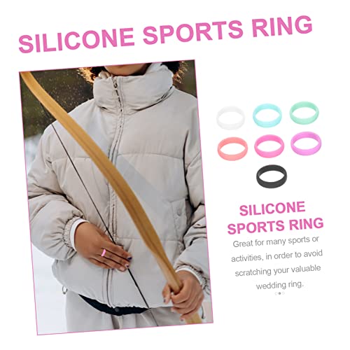 Set de Anillos de Silicona para Fitness Mujer 7 Colores miniatura 4