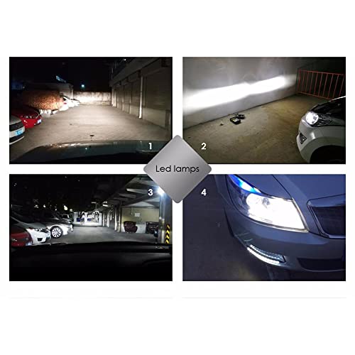 Lâmpadas De Farol De Motocicleta Led 2 Peças Lente 3000LM Farol Alto Baixo Farol De Neblina 6000K 30