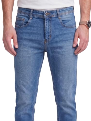 Image of Amazon Brand - INKAST Men Mid Rise Straight Fit Jeans | Denim Wear | Casual Pants | Straight Fit