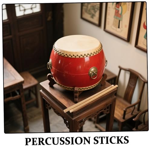 Baquetas sólidas Yardwe par con diseño antideslizante para adultos, para práctica y múltiples instrumentos de percusión miniatura 3