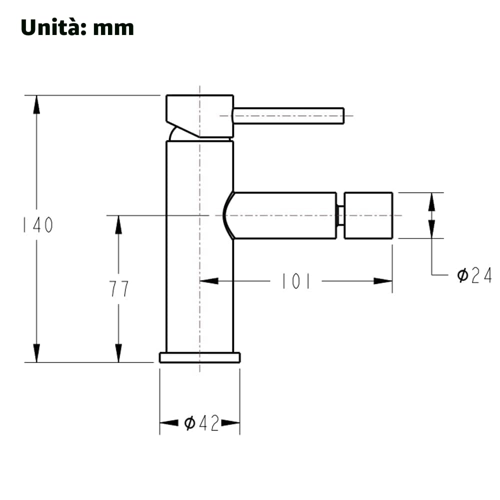 ONECE Rubinetto Bagno, Miscelatore Monocomando con Ugello Rotante Spruzzatore, Rubinetti per Lavabo e Bidet, Aeratore Rimovibile, Acciaio Inox 304 Cromo, Acqua Calda e Fredda, Senza Piombo