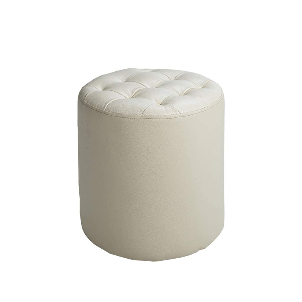 Petit tabouret à chaussures rembourré pour ne plus lacer debout