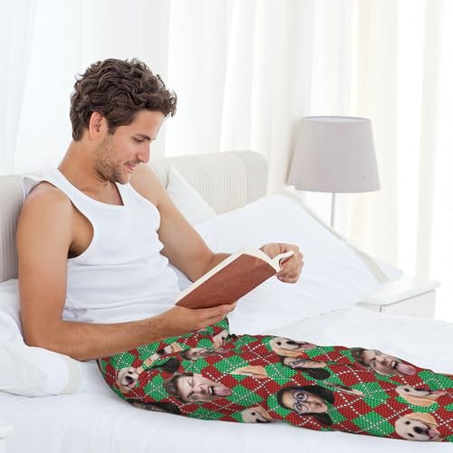 Personalized Pajama Pants Funny Custom Pajama Pants for Men Women Bulk Personalized Pajamas Pants with Face3