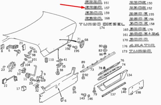 Pour Emblème chromé pour couvercle de coffre arrière MB Classe E W211 E280 A1248175615 d'origine
