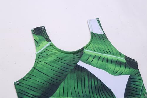 Image of Arshiner Girls Bikini Beach Swimwear 2 Piece Swimsuits Floral Printing Bathing Suits