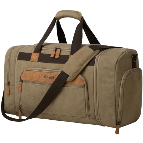 Celvetch Expandable Canvas Duffle Bag