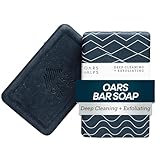 Oars + Alps Natural Exfoliating Blue Charcoal Oars Bar Soap | Deep Clean, Activated Charcoal, Body Scrub, Non-Toxic.