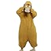 Anime Psyduck Cosplay Onesie Pyjamas Costumes pour Femmes Filles - Halloween Noël À Capuche en Peluche Chaude Combinaison-Jaune_XL