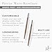 Glo Skin Beauty Precise Micro Browliner | Long-Lasting, Wax-Based Formula Glides On Skin and Shapes Your Brows, (Dark Brown)