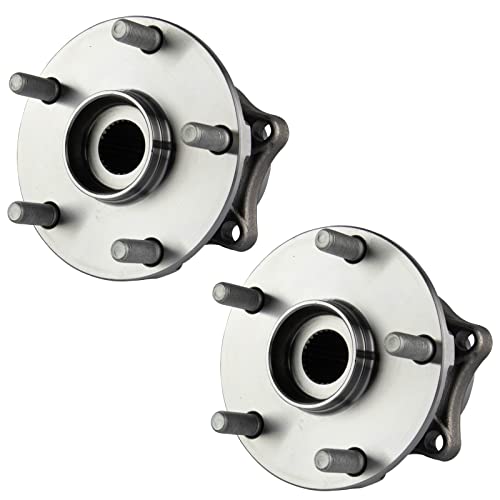 Image of TRQ Rear Driver and Passenger Side Wheel Bearing and Hub Assembly Set 2 Piece Compatible with 15-21 Subaru Legacy 15-21 Outback 15-19 WRX 15-16, STI 2019 WRX STI 19-21 Ascent 2019 Forester