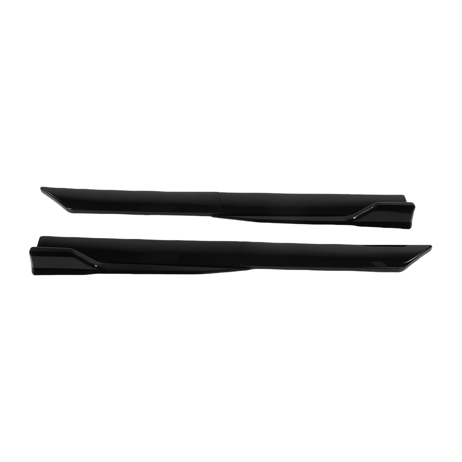 Ausla Dokładka Boczna Samochodu z Tworzywa ABS, Uniwersalna, Regulowana Konstrukcja 105 Cm dla Lepszej Aerodynamiki, Sportowy Wygląd dla Wszystkich Modeli Samochodów (BLACK)
