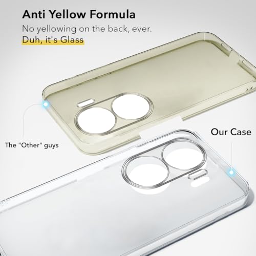 Image of Jkobi Lifetime Anti-Yellow Clear Back Cover Case for Oppo Reno11 Pro 5G (Sleek Hard Crystal | Shockproof and Camera Protection)