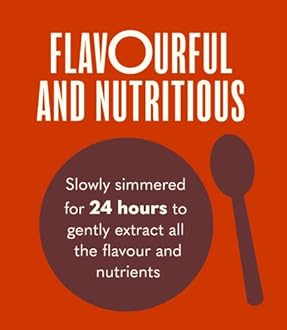 Organic Beef Bone Broth by Borough Broth - High in Collagen for Healthy Skin & Joints - High Protein & Low Calorie - Gluten Free - Grass Fed - Perfect for Gravy & Soups - Delivered Chilled - 10 x 324g