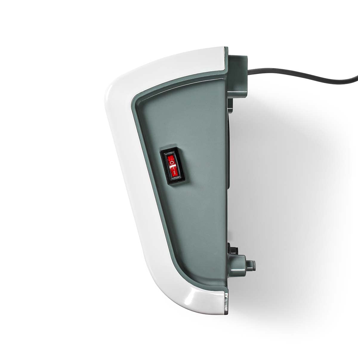 Nedis HTBA20WT - Riscaldatore da bagno, 2000 W, termostato regolabile, 2 livelli di calore, protezione dagli spruzzi d'acqua IP22, con telecomando, bianco
