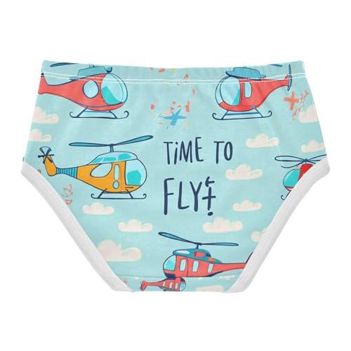 Colorful Helicopters Clouds Toddler Girls's Underwear 2T 202c14202