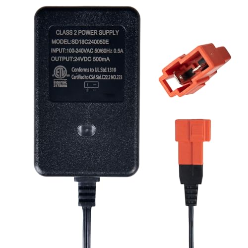 24V Charger for Kids Ride-On Toys, 24 Volt Battery Charger...