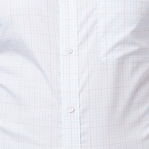 Image of Raymond Men's Pure Cotton Structure Pattern Slim Fit Semi Cutaway Collar Full Sleeve Formal Shirt