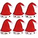 Kiddokids 12 Fancy Christmas Santa Hats with 12 Jingle Bell Necklaces Bulk for Christmas Party Favor Photo Booth; One Size Fits All.