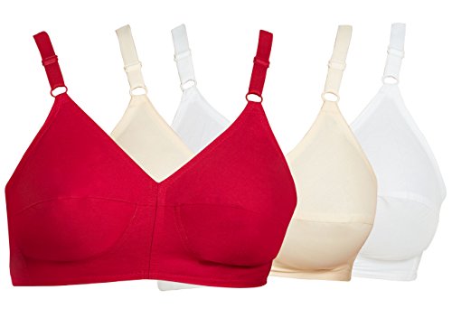 Image of SOUMINIE - U Shaped Back - 100% Cotton Full Figure Bra - Minimizer - Non Padded - Full Coverage Wirefree Seamed Bra