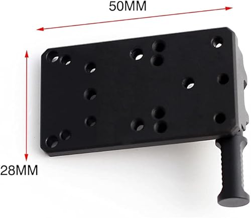 Vista 4 de Gotical Universal Optics Mount Pistol Red Dot Alcance Reflex Placa Base Pistola 17 19 22 23 Visión Trasera Reflex Mount