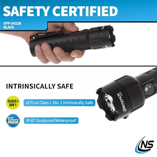 Image of Nightstick XPP-5422B 3 AA Intrinsically Safe Permissible Dual-Light Flashlight, Black