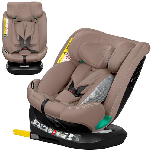 LIONELO Bastiaan i-Size Siège Auto Pivotant à 360° pour les Enfants de 0 à 36 kg et de 40 à 140 cm Installation Face et Dos à la Route, ISOFIX Sangle...