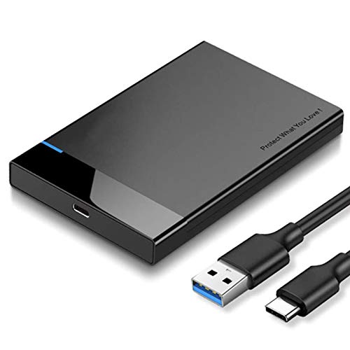 HDD Case 2.5 SATA auf USB 3.0 Adapter Festplattengehäuse für SSD Festplatten-HDD Box Typ C 3.1 Kasten HD Externe HDD-Gehäuse,B