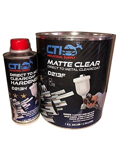 CTI Industrial Supply Matte Finish - Direct to Metal Clearcoat, Gallon Kit with Hardener