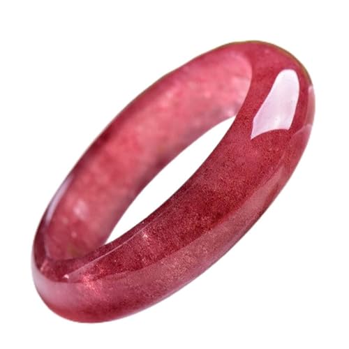 Bracelet en jade naturel et cristal de fraise de style rétro