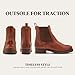 Frye Melissa Double Sole Chelsea Boots for Women - Rugged and Comfortable Leather Lined Slip On Classics with Leather Outsole and Antique Metal Hardware, Cognac - 8.5 M