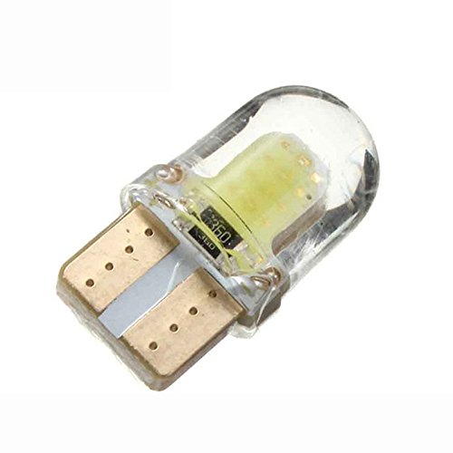 10 szt. LED T10 W5W COB SMD CANBUS krzemionkowa jasna biała żarówka licencyjna