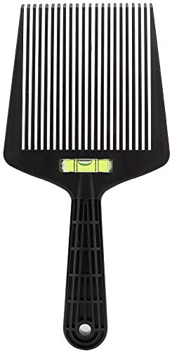 POFET Peigne à cheveux plat - Peigne à cheveux de barbier - Coupe à l'huile - Réglage de l'angle des cheveux - Grandes dents - Outil de coiffure pour homme