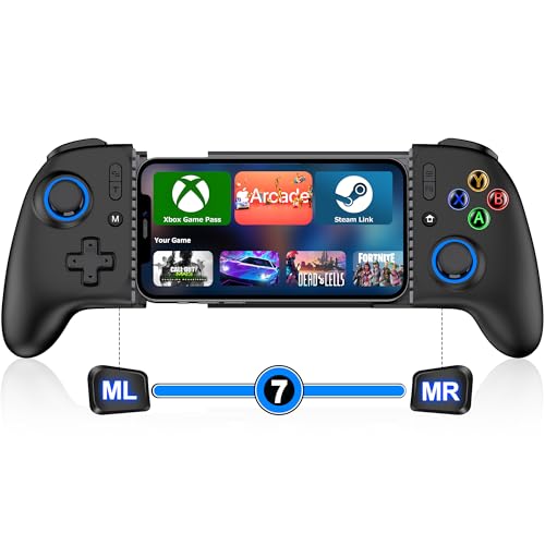 LIFUFUTEE Mobile Gaming Controller for iPhone/Android, Wireless Phone Controller with Hall...