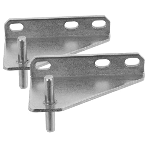 HAMPPLIES 2 piezas Bisagras Metálicas para Puertas de Frigorífico y Congelador de Acero Inoxidable Resistente Fácil Instalación y Recambio Compatible con Congeladores y Frigoríficos