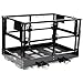 Titan Attachments 4' x 6' Mesh Telehandler Work Platform, Man Safety Basket, Forklift Attachment, Safety Cage