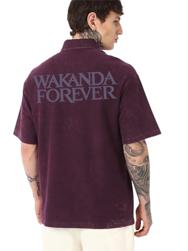 Image of Bewakoof Men's Typography Oversized Fit T-Shirt