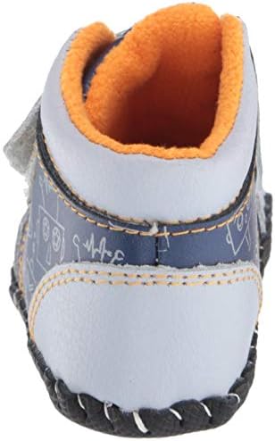 pediped Baby-Boy's Troy Crib Shoe, Grey Robot, 0-6 Months Child EU Infant (0-6 Months US) | Image 2