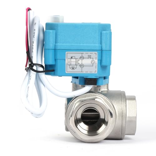 Vanne d'arrêt d'eau 3/4" en acier inoxydable avec commande manuelle - 4