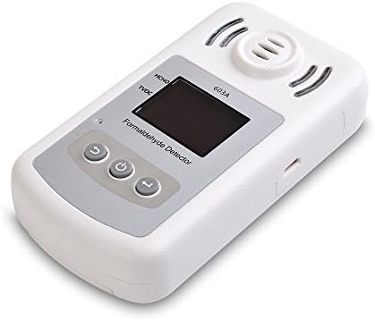 Qooarker Air Quality Detector - Accurate Testing Formaldehyde(HCHO) Monitor also PM2.5/PM10,TVOC Test Air Quality Meter with Time Display for Car Indoor Detection Outdoor Detection